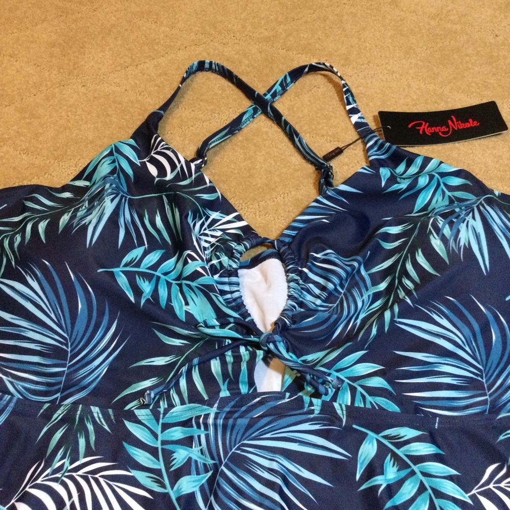Hanna Nikole NWT 2-Piece Swim Set, 28W - Picture 3 of 16